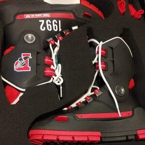 K2 Red and Black Snowboard Boots